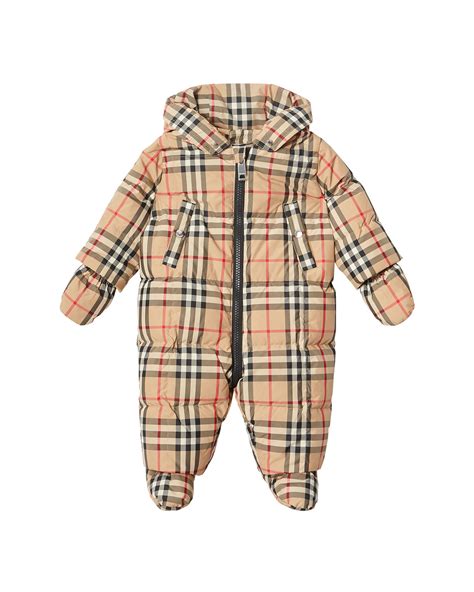 baby burberry dress|burberry snowsuit baby girl.